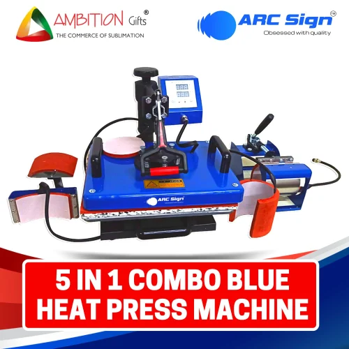 Sublimation 5 in 1 Heat Press Machine In Blue Wholesaller
